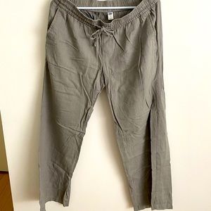 Old Navy Grey Linen Pant